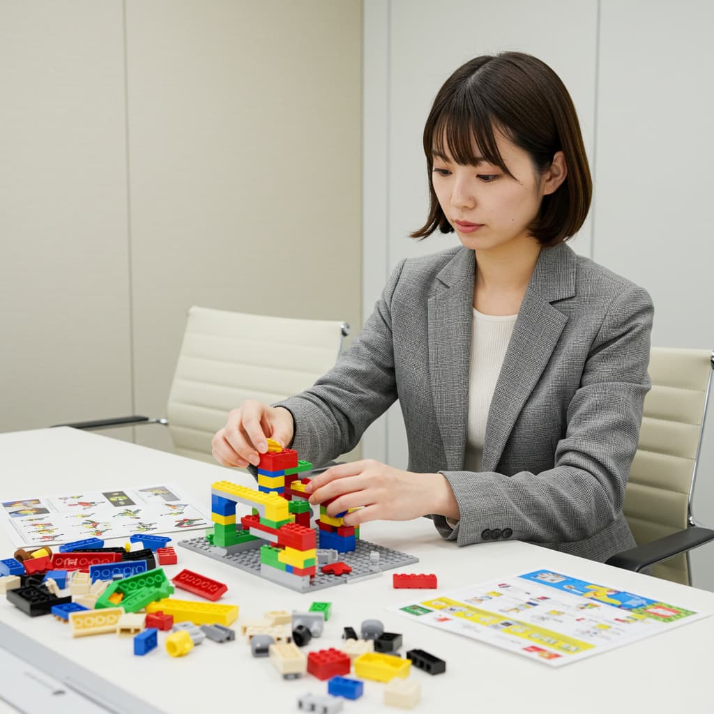 LEGO® SERIOUS PLAY®でアイデアを形にしている様子